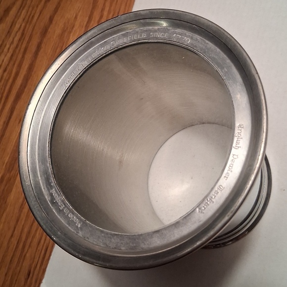 Vintage Leonard Eales Sheffield Glass Bottom Pewter Tankard - Picture 4 of 6